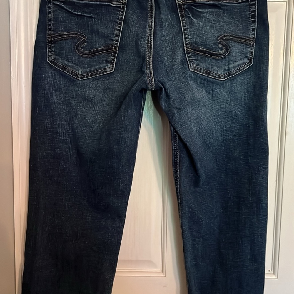 Silver Allan slim fit straight denim jeans 34/30 EUC - Picture 4 of 12